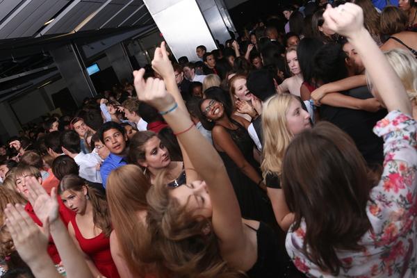 Students hit the dance floor at the 2014 Homecoming Dance.