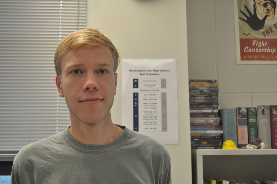 Senior Justin Szczerbinski, Chess Club President.