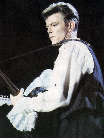 Bowie performs in Chile during the Sound+Vision Tour, making his return to solo music after performing with Tin Machine.