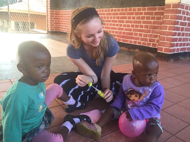 Senior Kathryn Carlson in Tanzania, a place that Doctors Without Borders supports.