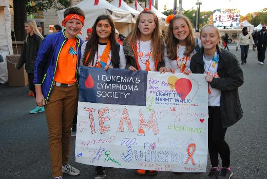 Members of Team Juliana get ready for the big walk