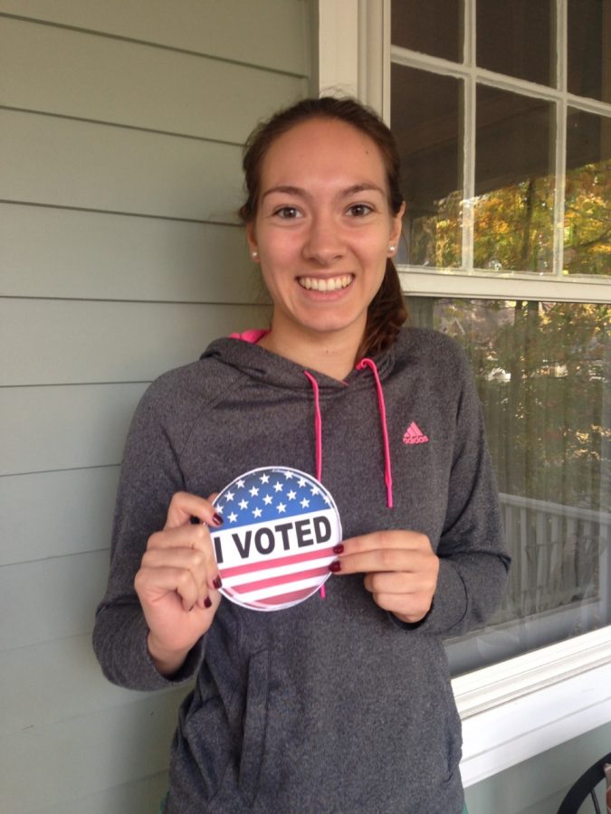 Senior Lauren Montgomery  is excited to vote about local issues during this years election.