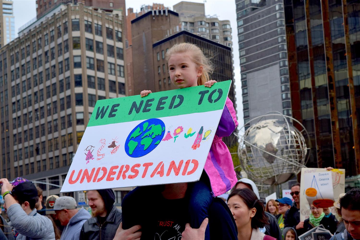 Science March and Climate March draw thousands to the district