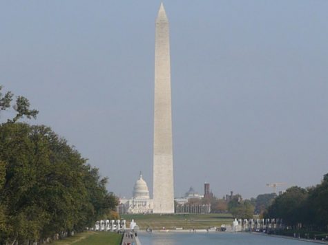 Looking closely at the monument, one can notice the distinct color difference.