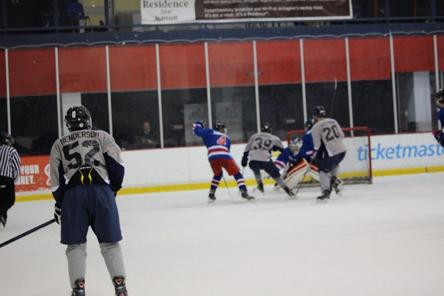 Team members worked hard during a January game against T. C. Williams.