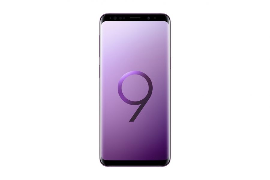 The  full body of the Samsung s9, showing off its infinity display