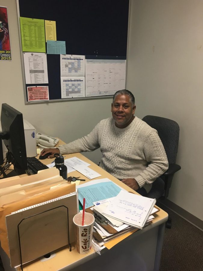 Mr. Jimmy Carrasquillo, the school’s Hispanic Family Liaison, works with spanish speaking students to translate and work with them to make their time at the school better. 