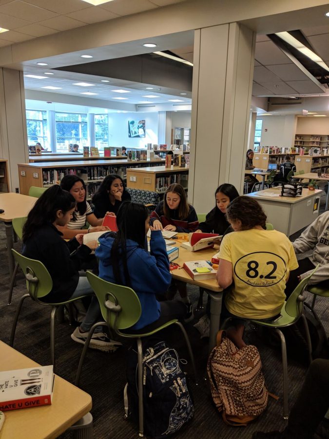 The school’s new book club discusses the book version of “The Hate U Give”. The club has met twice already, and plans to meet again on November 8.