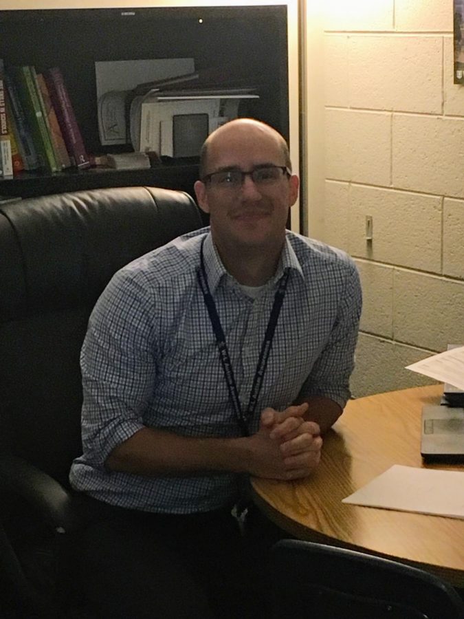 Dr. James Siddall, school psychologist and Assistant Coach of the freshman football team.