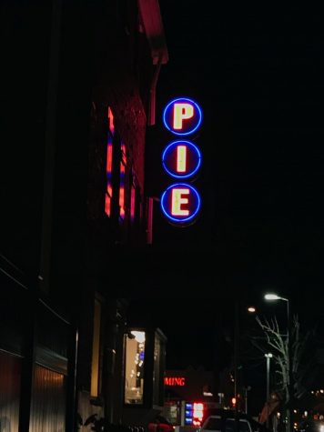 The pie shop Livin' the Pie Life, where my family purchased the vegan apple and cherry pies.