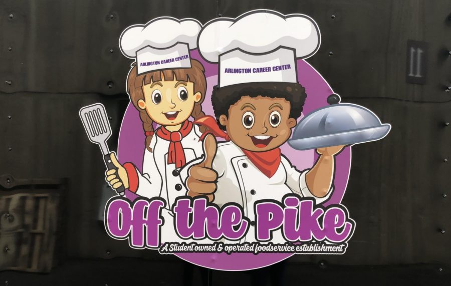 The logo on the cooking class at the Career Centers personal food truck