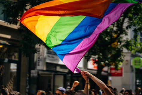 A celebration of LGBTQ+ pride takes place. Pride can be traced back to 1970, in which it began as a protest.