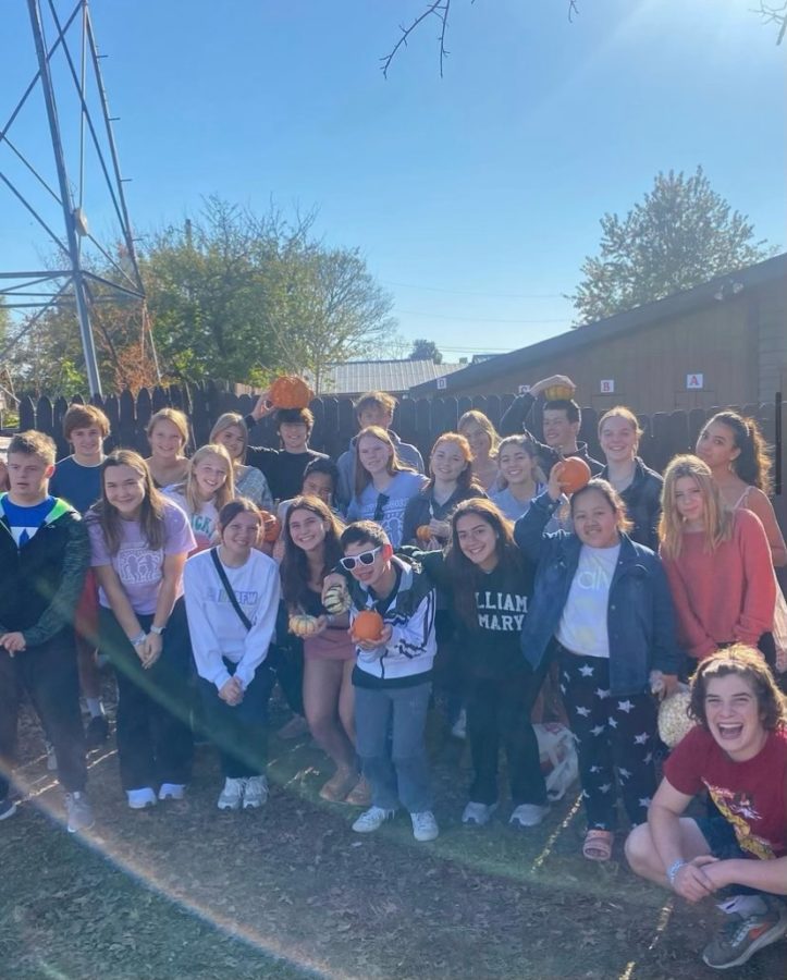 Best Buddies members pose at their event at Cox Farms. The trip to Cox Farms has become an annual event. (Photo courtesy of Laura South)