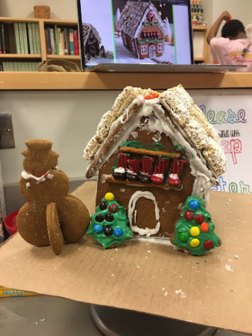 Students participated in a Gingerbread House Competition for the holidays.