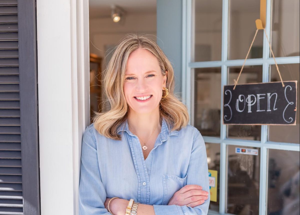 Sarah Allen, the owner of a local small business called The Urban Farmhouse
