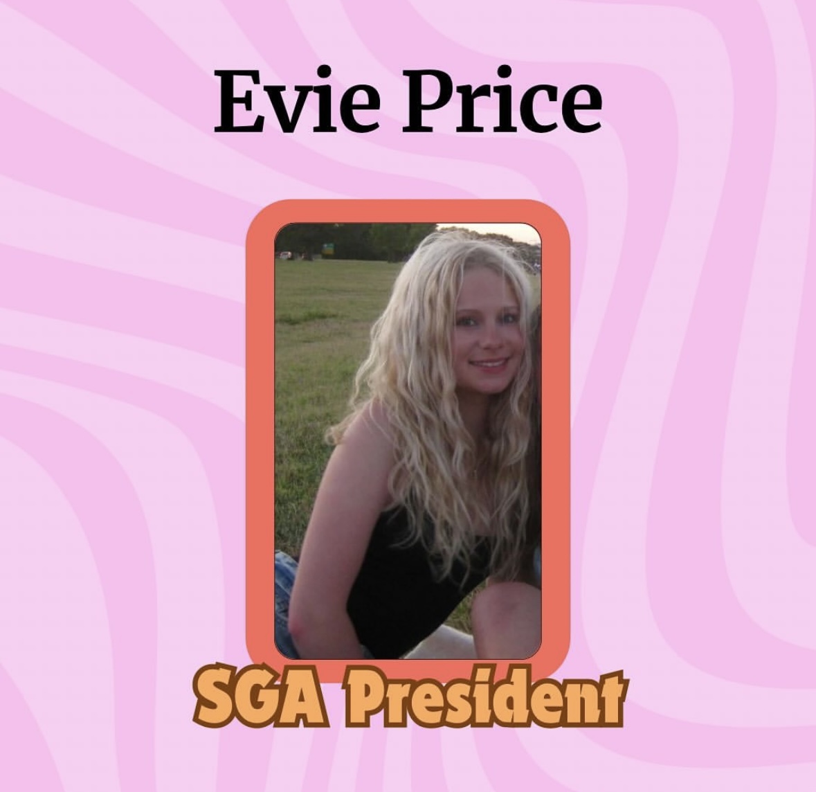 Evie Price, SGA President 