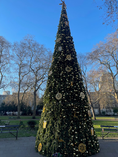 A beautifully decorated Christmas tree, spreading the warmth of the holiday cheer

