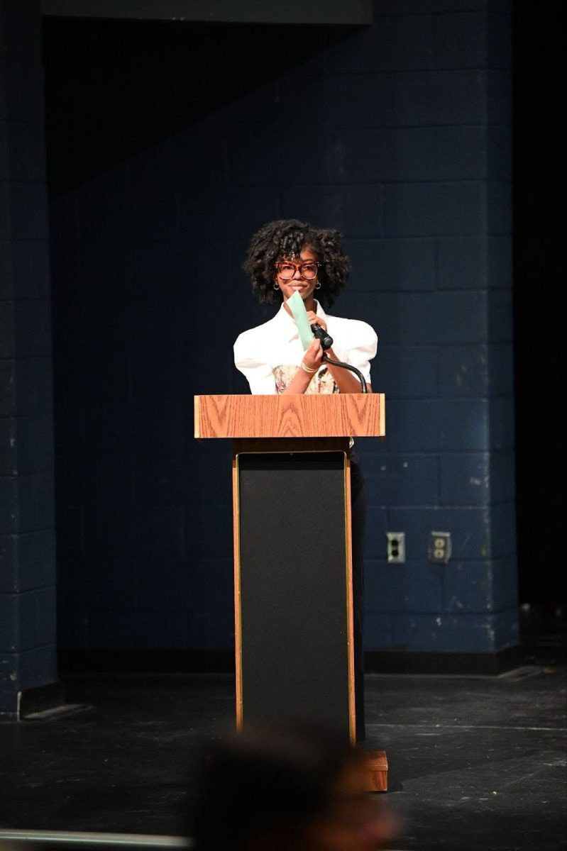 Both Musa (pictured) and Allen performed at the recent Black History Month Assembly